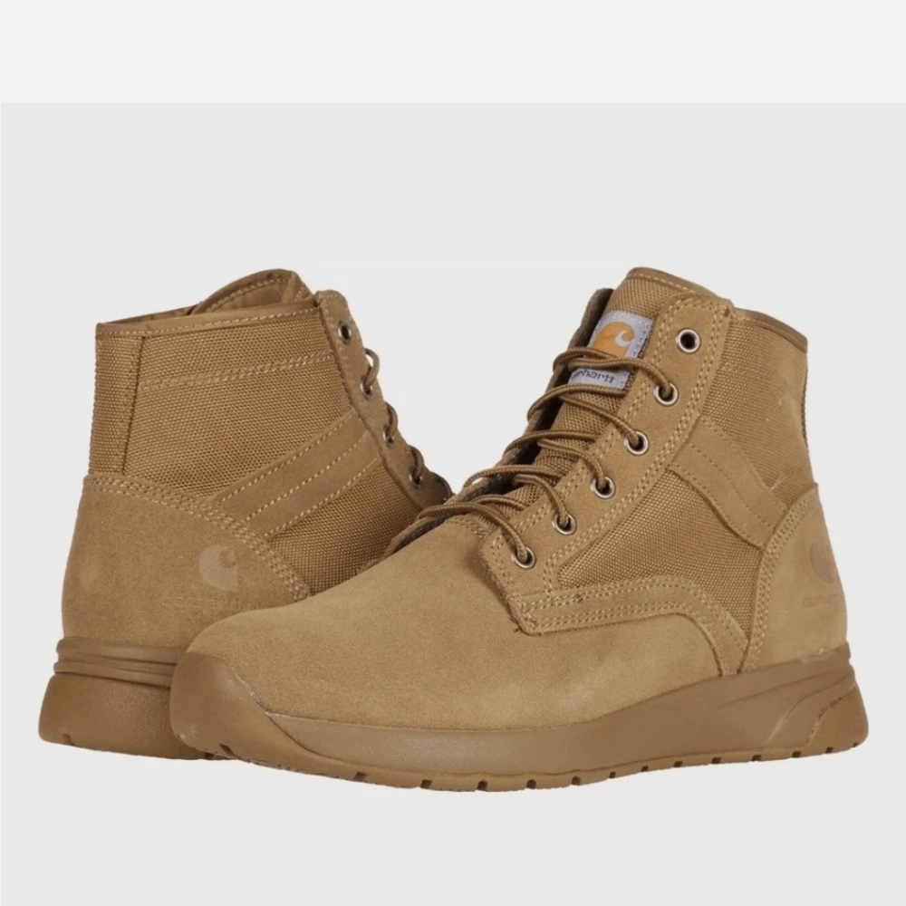 Carhartt Men's Force 5 Lightweight Soft Toe Sneaker Boot Coyote Brown Sz.14